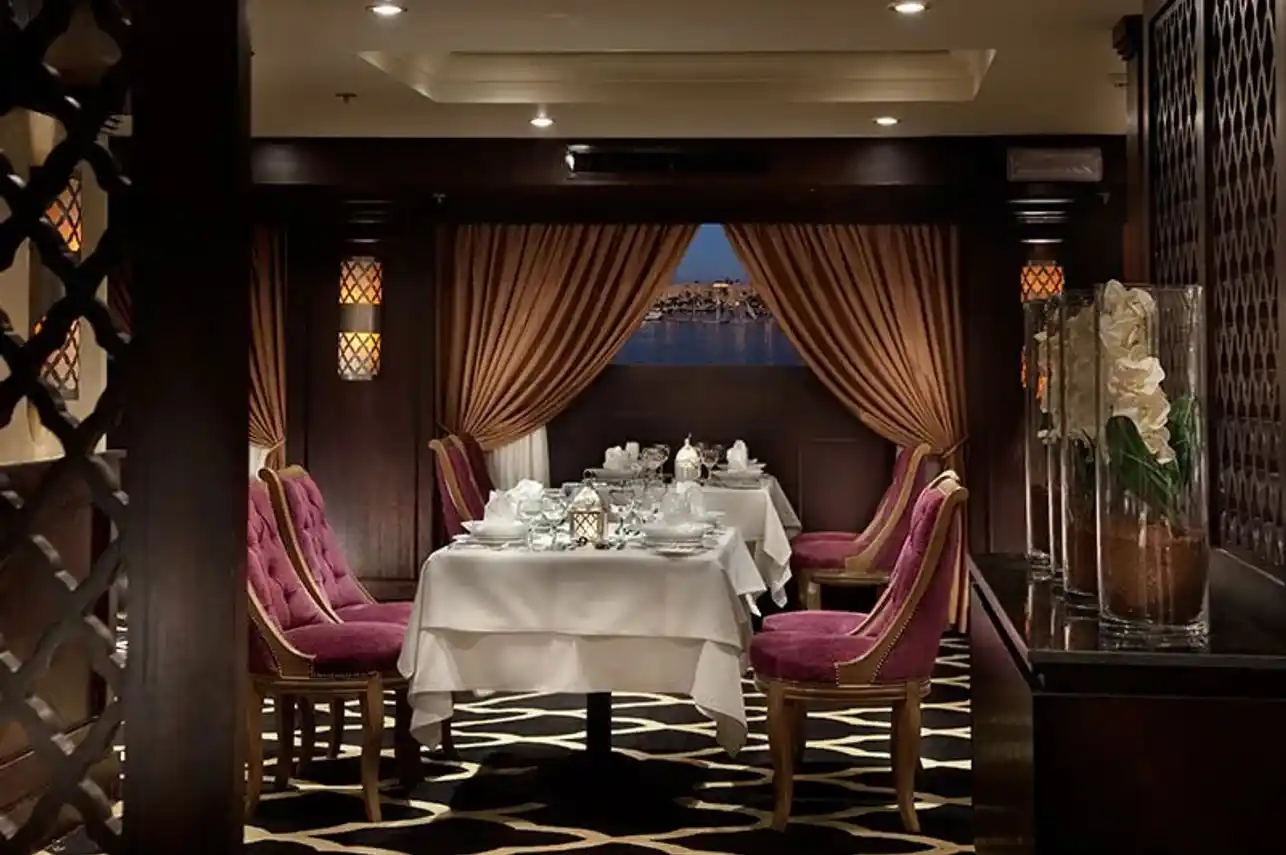 Restaurant aboard the Steigenberger Minerva Nile Cruise Nile cruise